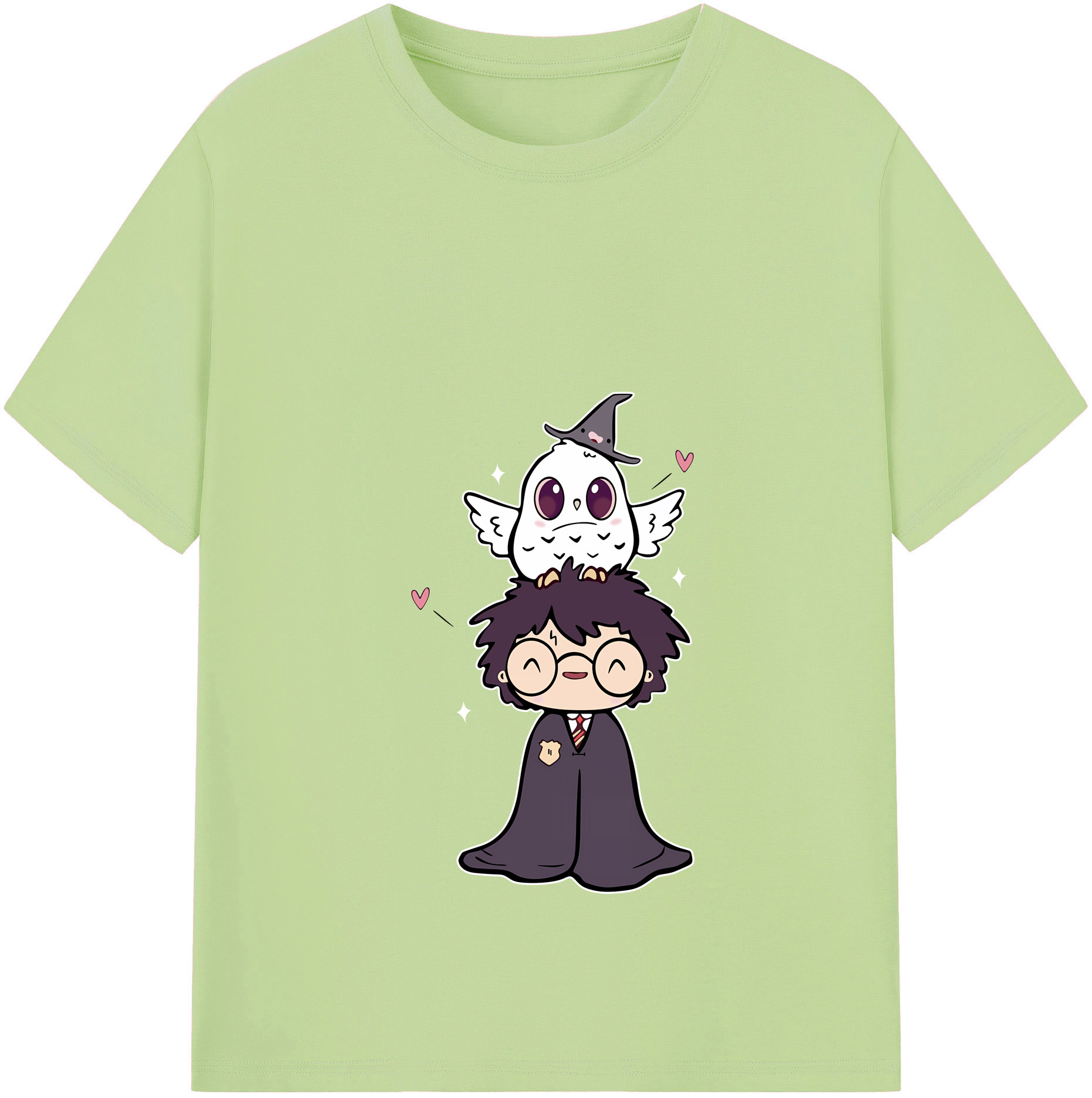（画像用） Harry Potter ハリー・ポッターシリーズ 綿100％半袖Tシャツ（フロントプリント）